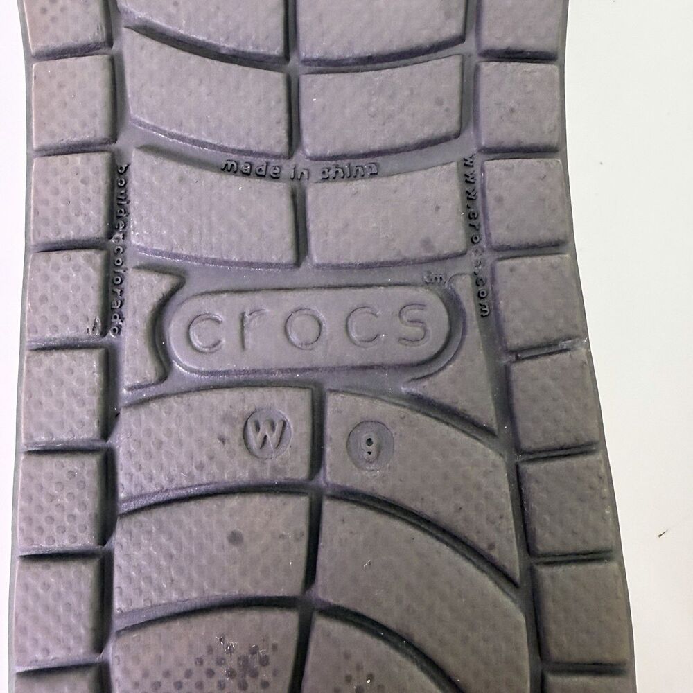Crocs Edie Stretch Sandals Womens 9 Brown Criss Cross Strappy Comfort Slide - Picture 12 of 16